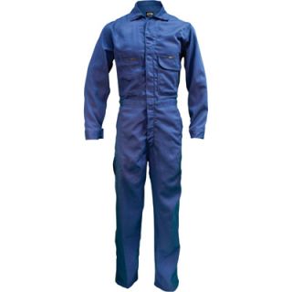 Key Flame Resistant Contractor Coverall   Navy, 42 Regular, Model# 984.41