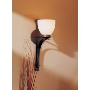 Hubbardton Forge HUB 204506 07 G01 Pierced Taper Sconce Taper Pierced with Glass