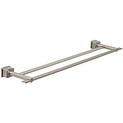 Belle Foret Satin Nickel 24 inch Double Towel Bar