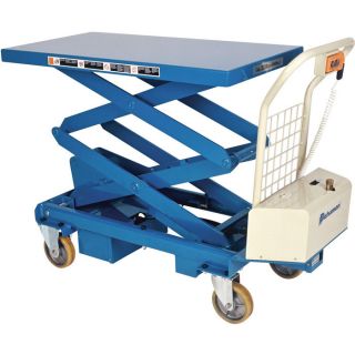 Bishamon Industries Battery Operated Mobilift Scissor Lift Table   1100 Lb.