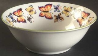 Tabletops Unlimited Butterfly Garden Coupe Cereal Bowl, Fine China Dinnerware  