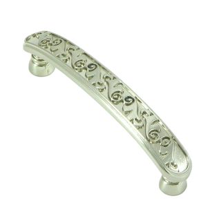 Stone Mill Hardware Oakley Satin Nickel Cabinet Pull (pack Of 5) (ZincHardware finish Satin nickel Pack of five (5) cabinet pullsIntricate engraved patternSolid, high quality hardwareDimensions 4.25 inches long x 1 inch deepScrew spacing 3.75 inches)