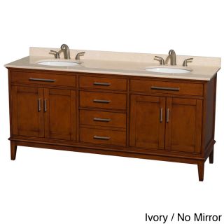 Hatton Light Chestnut Wood 72 inch Double Vanity