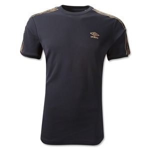 Umbro Ringer T Shirt (Bk/Gold)