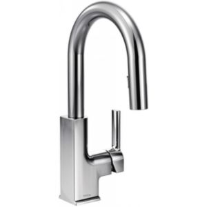 Moen S62308 STO One Handle High Arc Pulldown Bar Faucet
