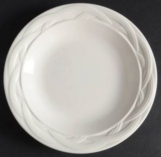 Pfaltzgraff Acadia White Salad Plate, Fine China Dinnerware   Stoneware, White,