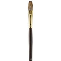 Winsor and Newton Size 12 Monarch Filbert Brush (12Handle Brown stained long handleFerrule Corrosion resistantBristle Synthetic polyester filamentsBrushes are suitable for use with all oil, acrylic, and griffin alkyd fast drying oil colors. )