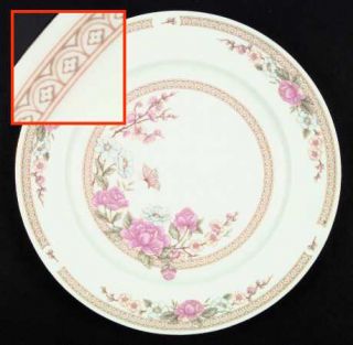 Fairfield Symphony Dinner Plate, Fine China Dinnerware   Pink&Blue Flowers,Butte