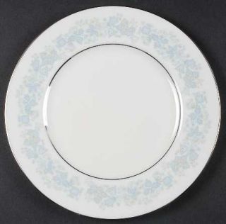 Royal Doulton Meadow Mist Luncheon Plate, Fine China Dinnerware   Blue&Yellow Fl