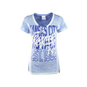 Kansas City Royals 5th & Ocean MLB Womens Double Dye Slub T Shirt