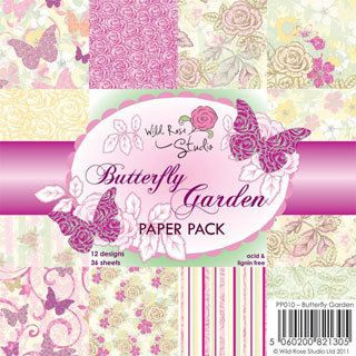Wild Rose Studio Ltd. 6 X6 Paper Pack 36/sheets  Butterfly Garden