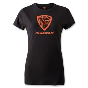 hidden Jaguares de Chiapas Distressed Womens T Shirt (Black)