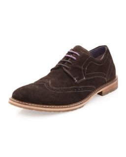Suede Trend Lace Oxford, Chocolate