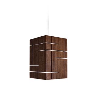 Cerno Claudo LED Pendant 06 110 Wood Finish Dark Stained Walnut