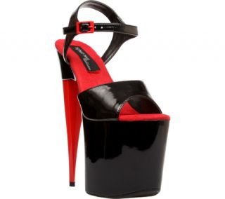 Womens Highest Heel Inferno 21   Black/Red Combo High Heels