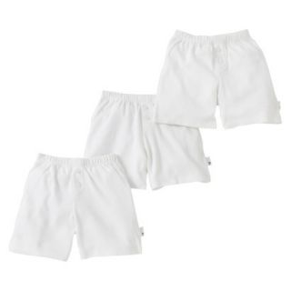 Burts Bees Baby Infant Toddler Boys 3 Pack Boxer Shorts   Dove White 18 M