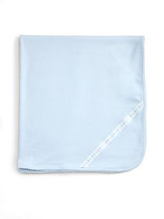 Royal Baby Infants Ribbon and Dot Receiving Blanket/Blue   Blue