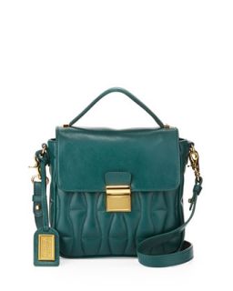 Blake Hourglass Quilted Crossbody Bag, Forest