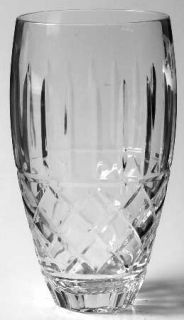 Unknown Crystal Illusions Highball Glass   Cut Vertical & Horizontal Design,Barw