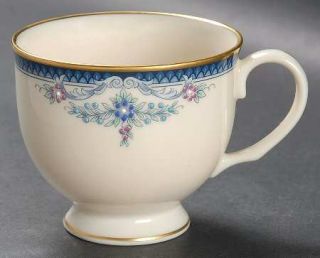 Lenox China Columbia Footed Cup, Fine China Dinnerware   Presidential Col, Blue