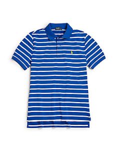 Ralph Lauren Boys Striped Pique Polo Shirt