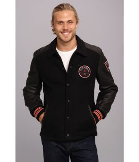 DC Schott Varsity Jacket Mens Coat (Black)