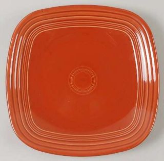 Homer Laughlin  Fiesta Paprika (Newer) Square Dinner Plate, Fine China Dinnerwar