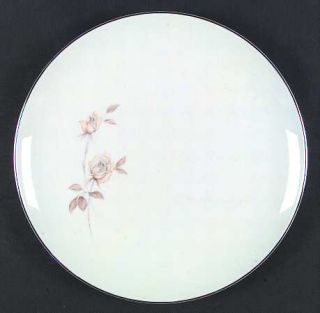 Wyndham Cindy Dinner Plate, Fine China Dinnerware   Yellow Roses With Brown Leav