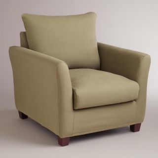 Sage Luxe Chair Slipcover   World Market