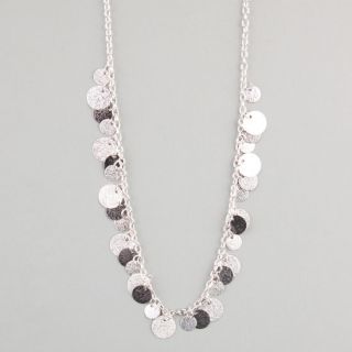 Diamond Dust Disc Necklace Metal One Size For Women 228829191