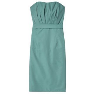 TEVOLIO Womens Plus Size Taffeta Strapless Dress   Blue Ocean   26W