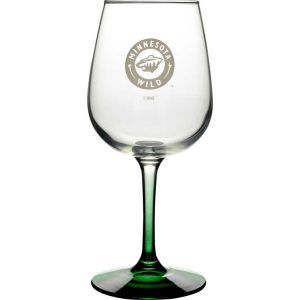 Minnesota Wild Boelter Brands Satin Etch Wine Glass