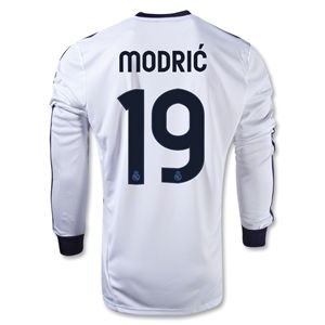 adidas Real Madrid 12/13 MODRIC LS Home Soccer Jersey