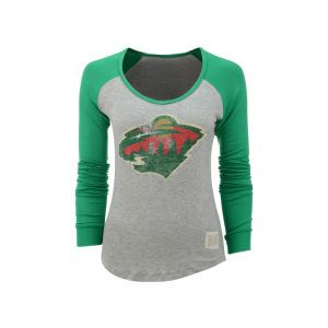 Minnesota Wild NHL Womens Contrast Raglan T Shirt
