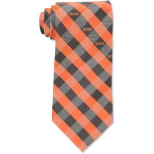 Cleveland Browns Eagles Wings Polyester Checked Tie