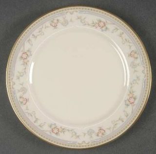 Lenox China Medford Bread & Butter Plate, Fine China Dinnerware   Peach/Purple B