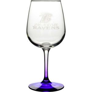 Baltimore Ravens Boelter Brands Satin Etch Wine Glass