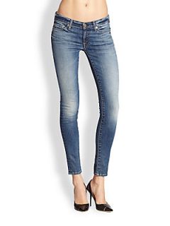 7 For All Mankind The Skinny Ankle Jeans   Destroyed Blue