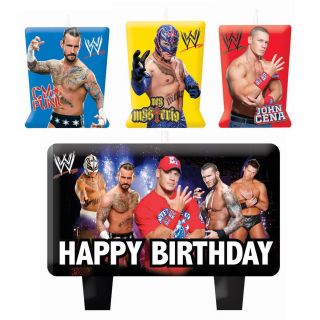 WWE Molded Cake Candle Set
