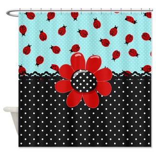  Ladybug Bliss Shower Curtain  Use code FREECART at Checkout