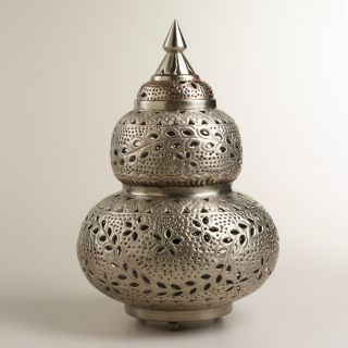 Extra Large Moroccan Punched Metal Lamp   World Market