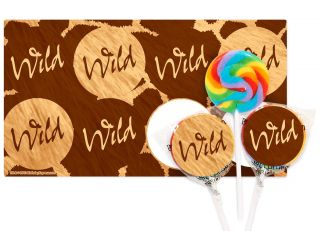 Safari Adventure Party Small Lollipop Sticker Kit