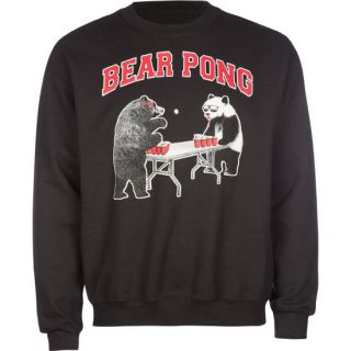 Bear Pong Mens Sweatshirt Black In Sizes Xx Large, X Large, Small,
