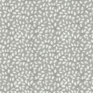 Mini Vine Wallpaper   Gray/White