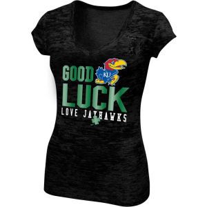 Kansas Jayhawks Blue 84 NCAA Lucky Foil T Shirt