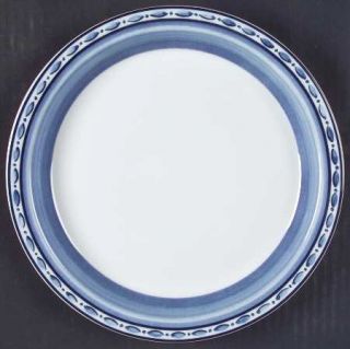 Dansk Belgian Blue Salad Plate, Fine China Dinnerware   Bistro Cafe, Blue Rim