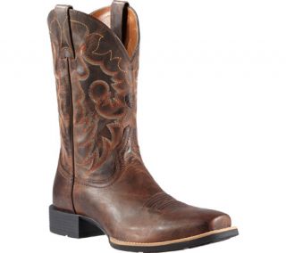 Mens Ariat Heritage Reinsman   Weathered Chestnut Full Grain Leather Boots