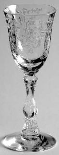 Fostoria Navarre Clear Cordial Glass   Stem #6016, Etch #327, Clear