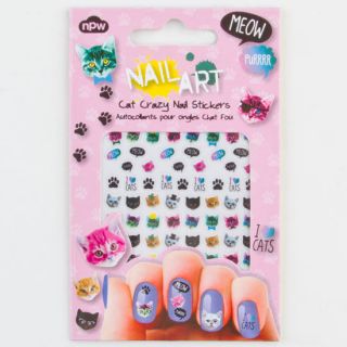 Cat Crazy Nail Stickers Multi One Size For Women 239184957