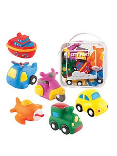Elegant Baby Six Piece City Party Squirties Bath Toys  